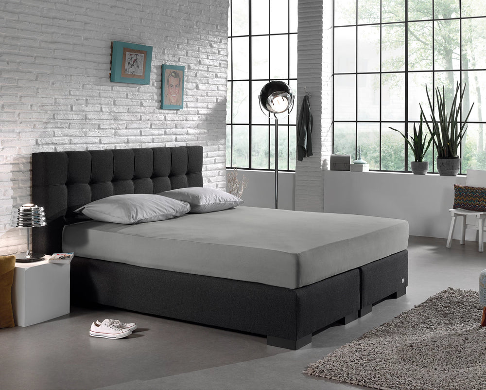 Hoeslaken - jersey - grijs