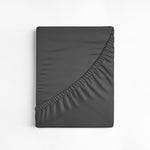 Hoeslaken - katoen - antraciet