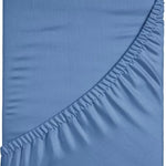 Hoeslaken - katoen - pastel blauw