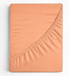 Hoeslaken - katoen - pastel oranje