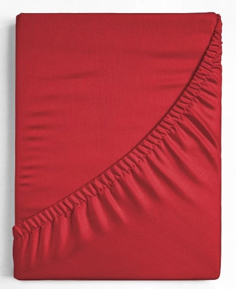 Hoeslaken - katoen - rood