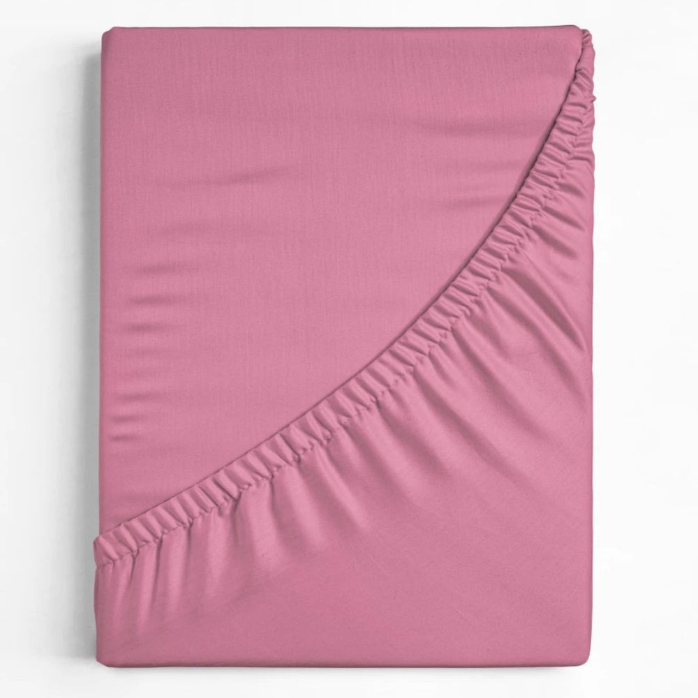 Hoeslaken - katoen - roze