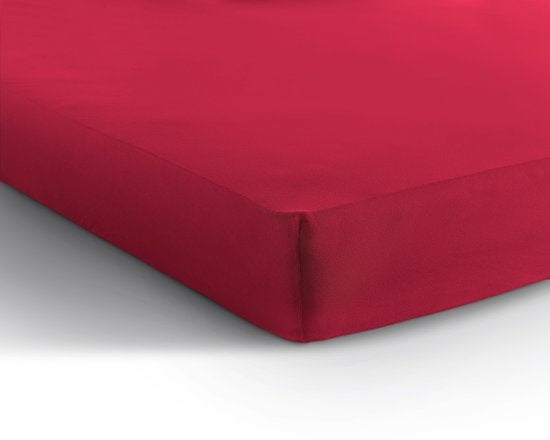 Hoeslaken  - jersey - fuchsia