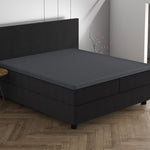 Topper hoeslaken - dubbel jersey - antraciet