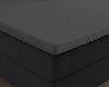 Topper hoeslaken - dubbel jersey - antraciet