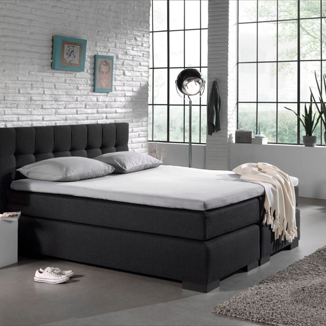 Topper hoeslaken - jersey - 190/200 x 200 cm - wit
