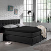 Topper hoeslaken - jersey - zwart