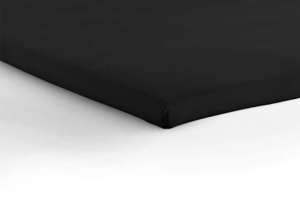 Topper hoeslaken - jersey - zwart