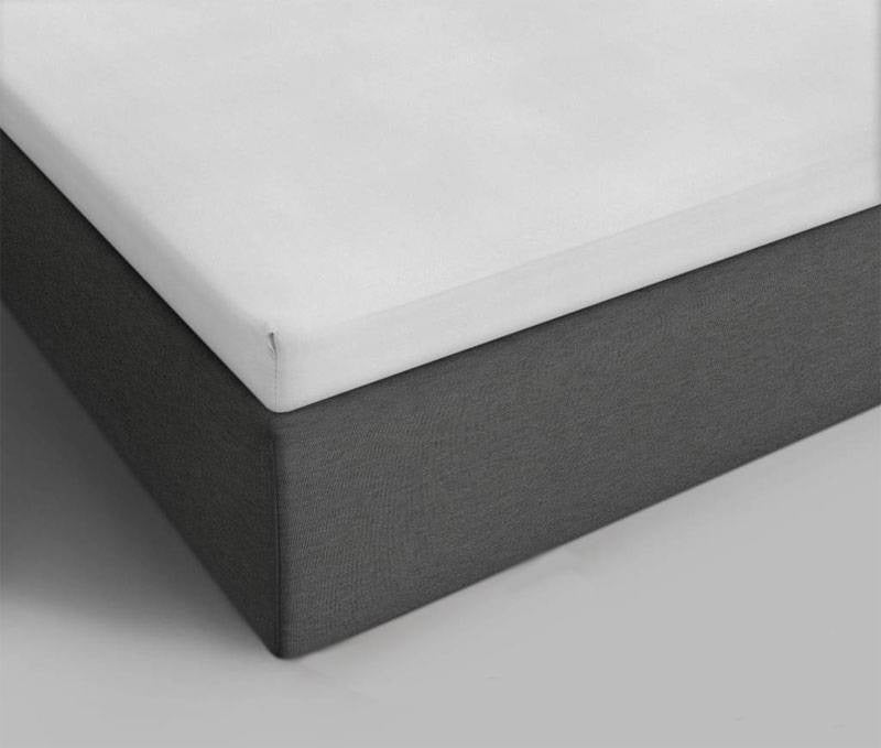 Topper hoeslaken - katoen - wit