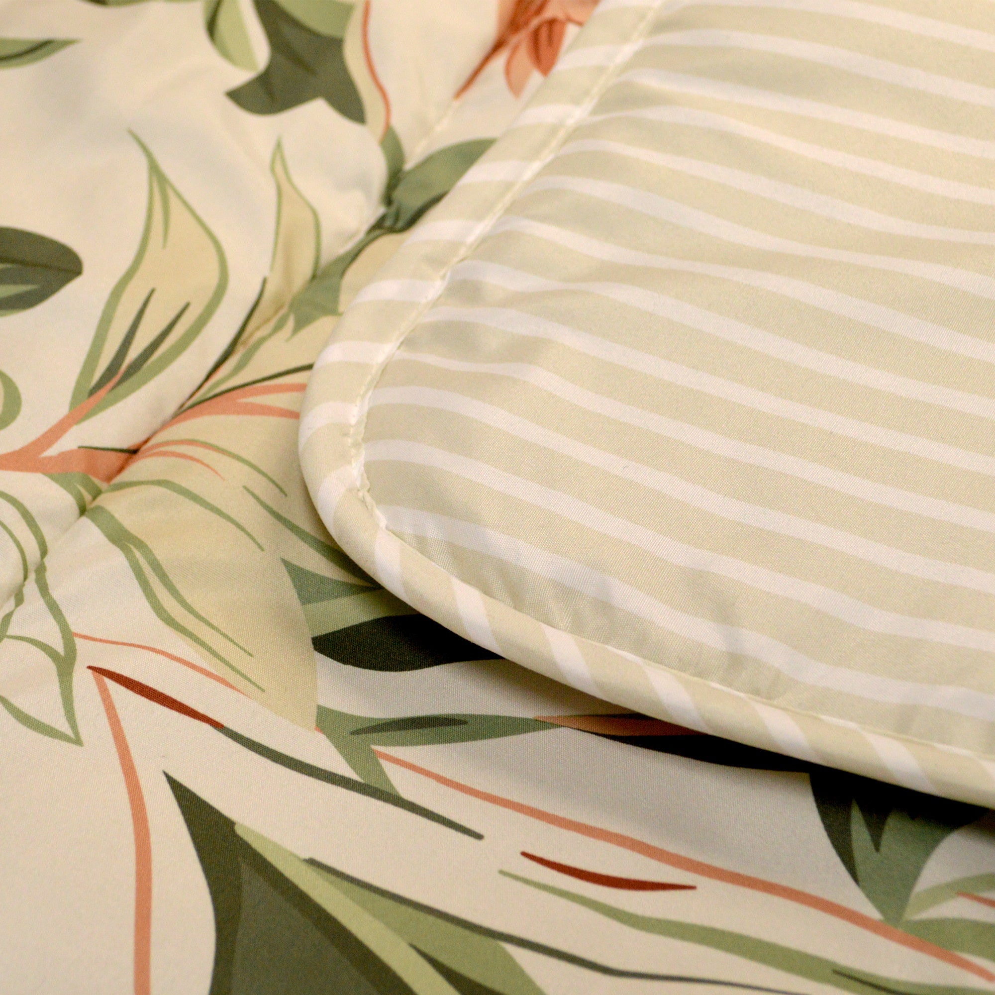 Easy dekbed en overtrek in 1 - Floral Green - 300gsm - exclusief sloop