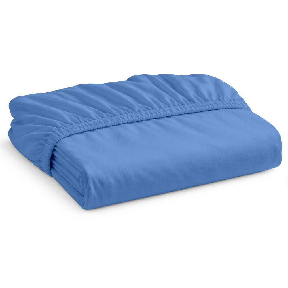 Decoware hoeslaken - jersey - blauw