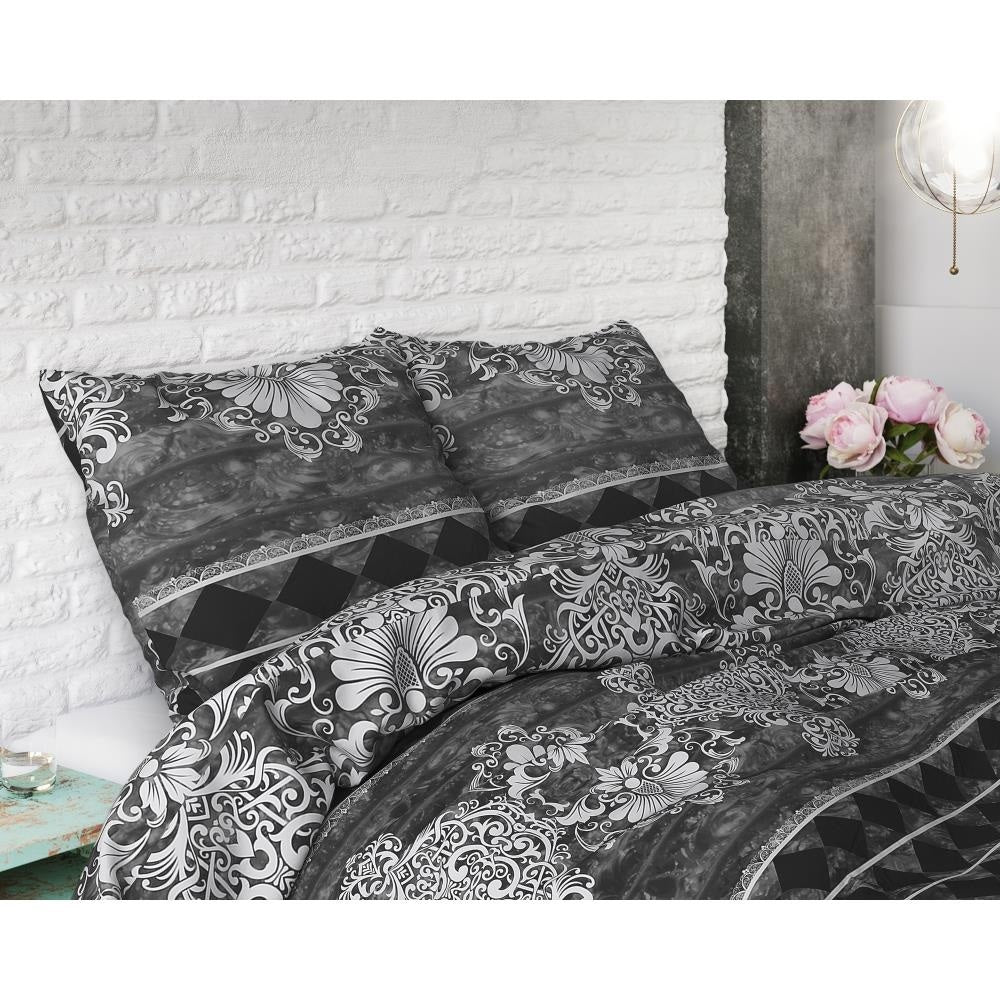 Dreamhouse dekbedovertrek  Elite - antraciet - Katoen - 1-persoons (140x220 + 60x70 cm)