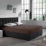 Hoeslaken - enkel jersey 135gr - deep taupe
