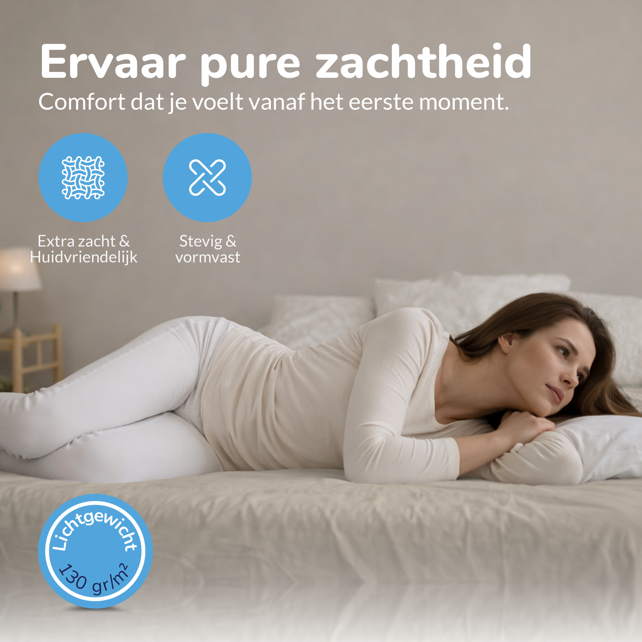 Decoware Hoeslaken - jersey - Zand