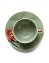 Essenza Galerij koffiekop & schotel - Groen