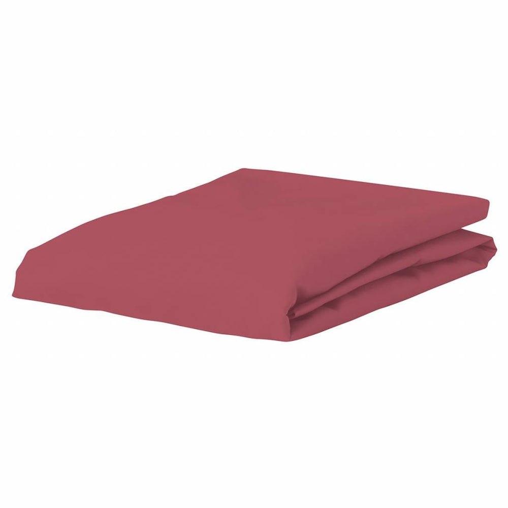 Hoeslaken - percal katoen - mauve - 90x210 cm