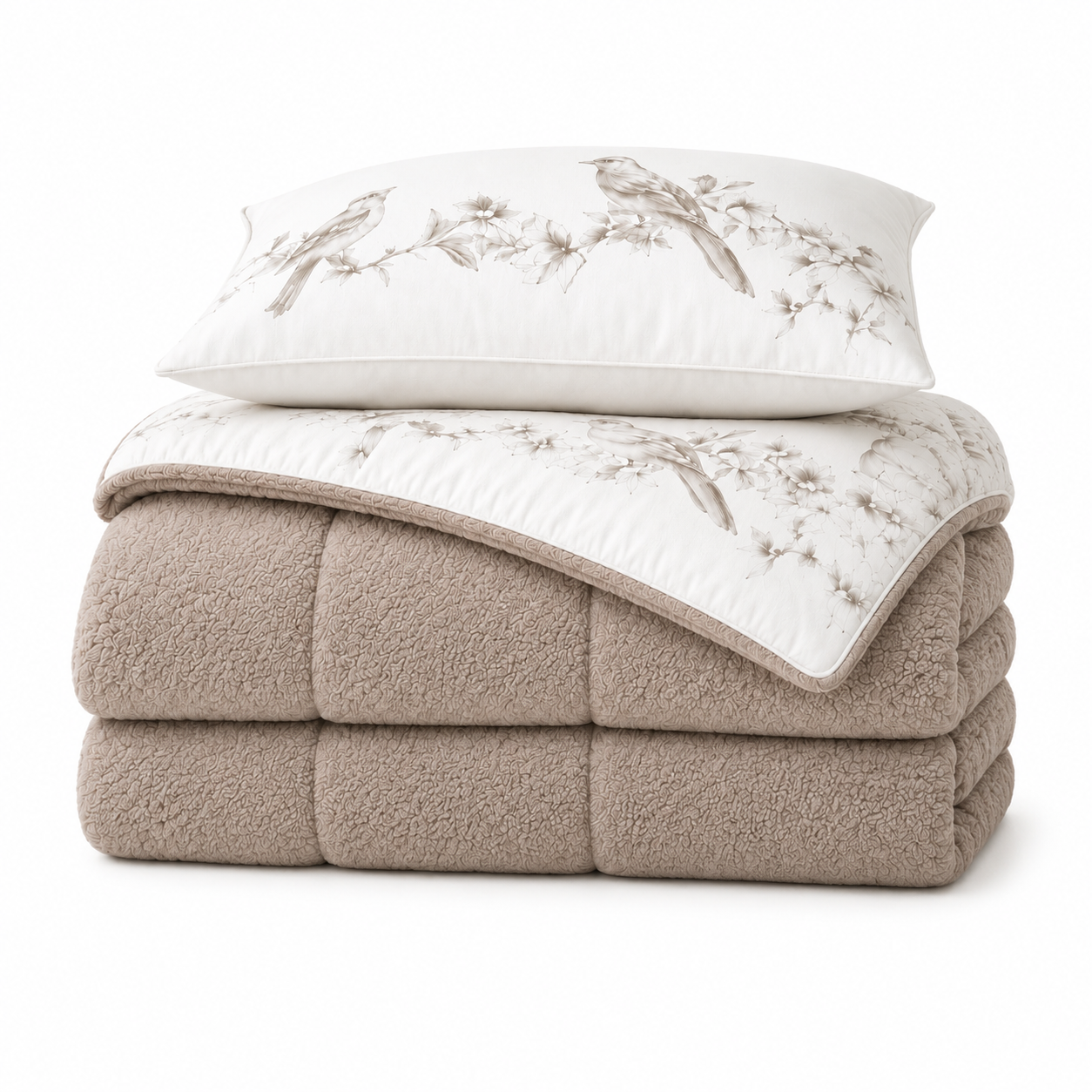 Decoware dekbed zonder overtrek Mevlin - Teddy - Katoen - Incl. Kussensloop - 140x220 cm