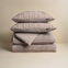 Faux fur dekbedovertrek onderkant microvezel - Check - Taupe