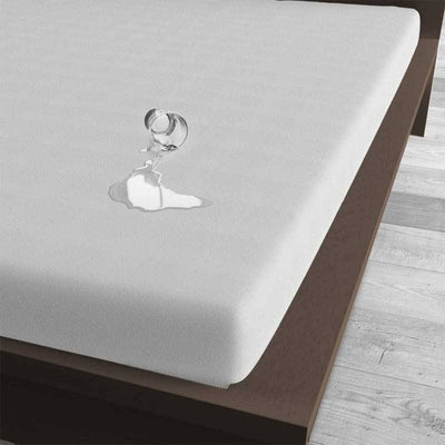 Waterdicht hoeslaken molton TPU-jasmijn - jersey - 120x200 cm