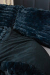 Rabbit Faux Fur dekbedovertrek - fleece - blauw