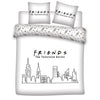 Dekbedovertrek - Friends skyline - Microvezel - Lits-jumeaux (240x220 + 2st 60x70 cm)