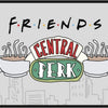 Friends Deurmat Central Perk 40 X 70 Cm Rubber/polyester Grijs