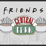 Friends Deurmat Central Perk 40 X 70 Cm Rubber/polyester Grijs