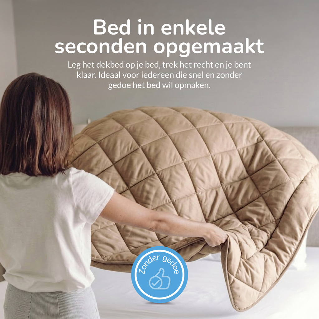 Decoware dekbed zonder overtrek incl. kussensloop -  taupe