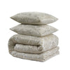 Fleece dekbedovertrek onderkant microvezel Art foil - creme - 1-persoons