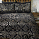 Fleece dekbedovertrek onderkant microvezel Art foil -zwart