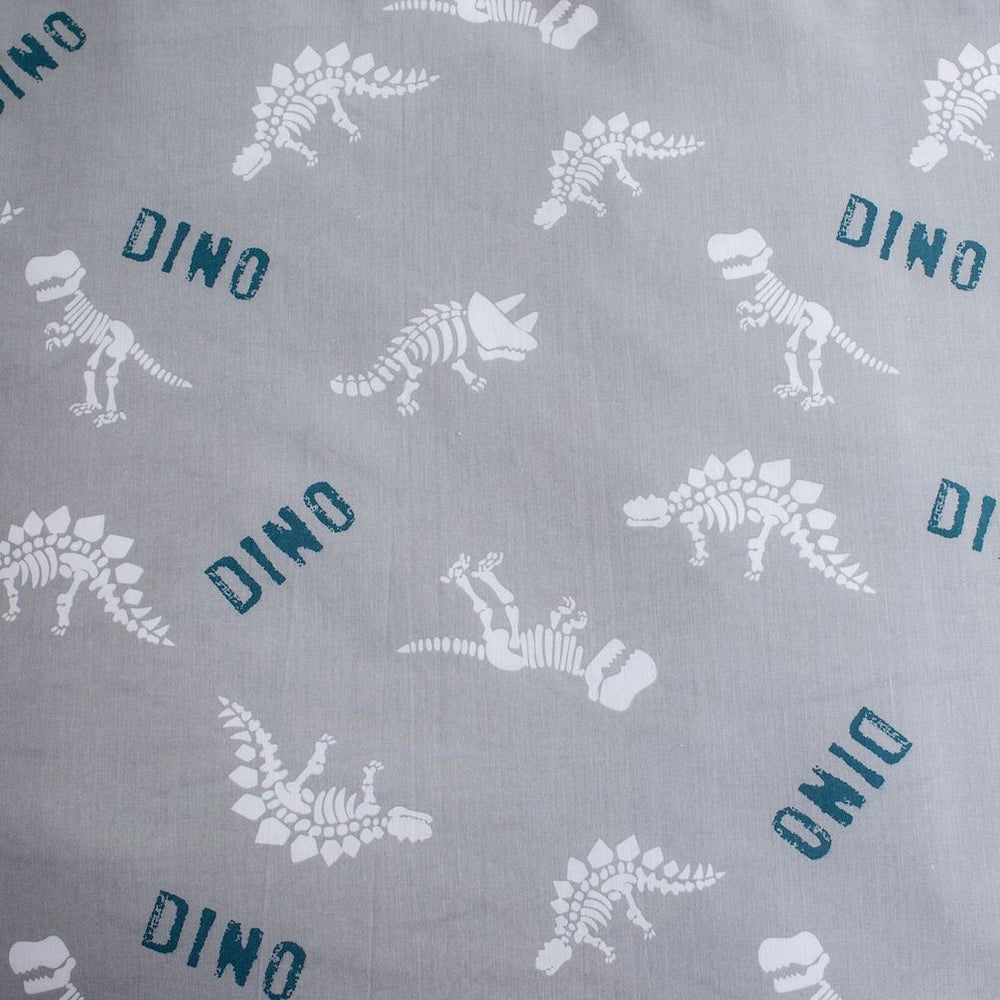 Glow in the dark kinderdekbedovertrek T-rex - katoen - eenpersoons