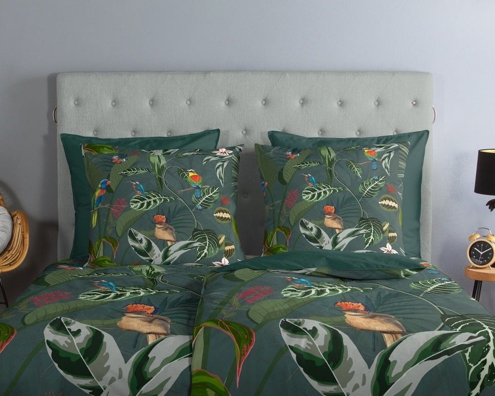 Good Morning dekbedovertrek Botanical birds - katoen - 200x220 + 2 st. 60x70 cm