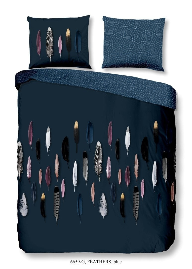 Beddinghouse Dekbedovertrek Tuur - Litsjumeaux XL - 260x200/220 cm - Blue