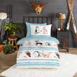 Kinderdekbedovertrek freezing - Flanel - 1-persoons (140x220 + 60x70 cm)