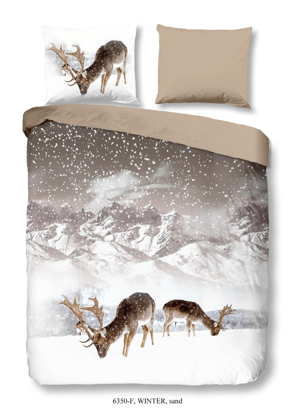 Good morning dekbedovertrek Herten winter - Flanel