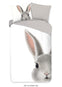 Good Morning dekbedovertrek Roger konijn - Katoen - 1-persoons (140x220 + 60x70 cm)