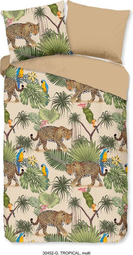Good Morning dekbedovertrek Panter Jungle Tropical - katoen