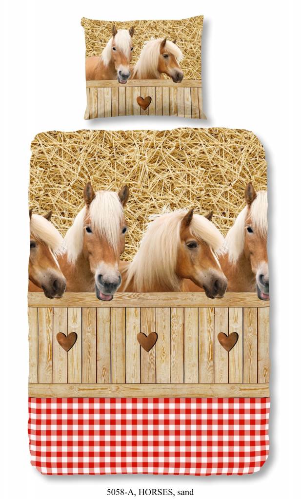 Good morning kinderdekbedovertrek Pony's - katoen - 1-persoons (140x220 + 60x70 cm)