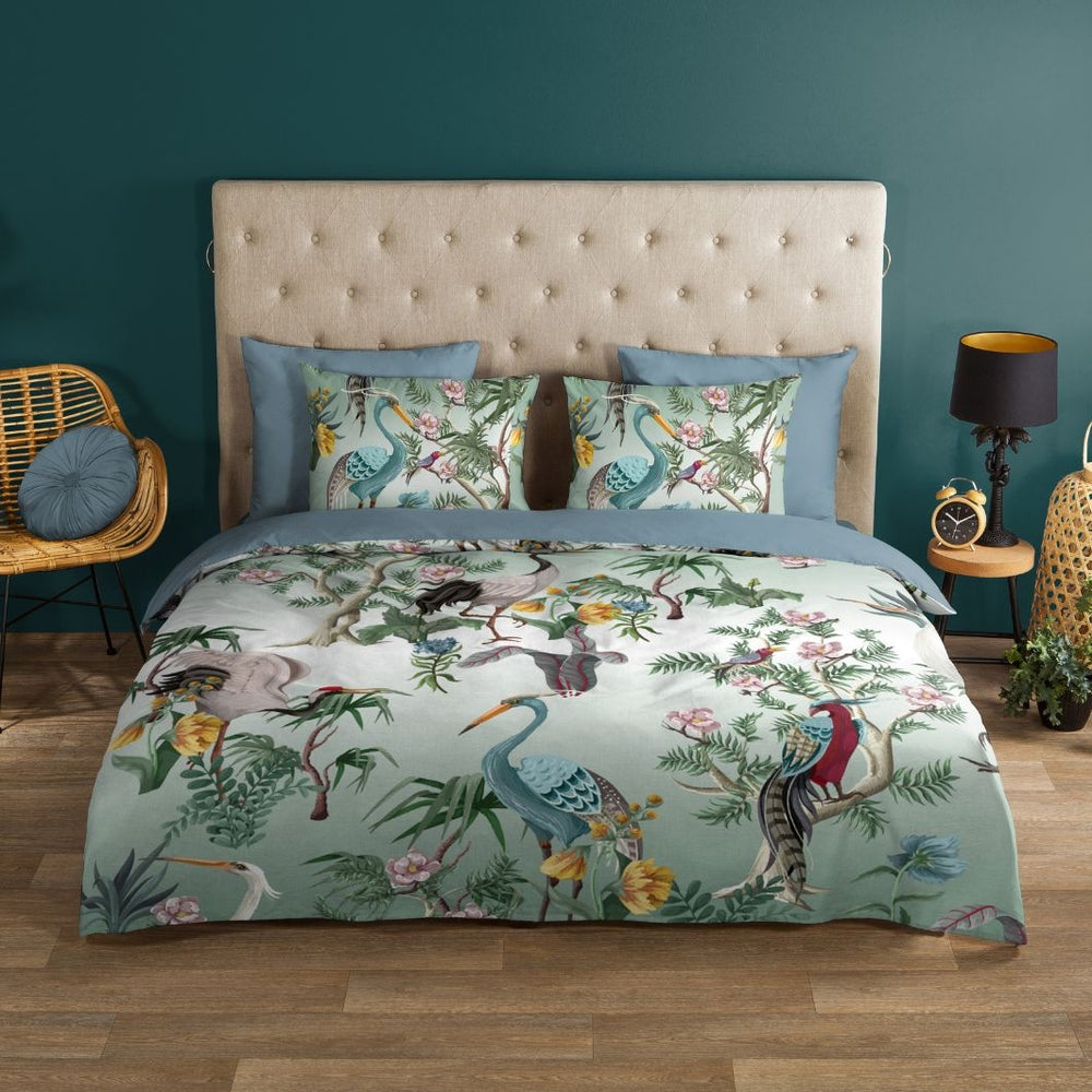 Good morning dekbedovertrek Tropical Birds - katoen