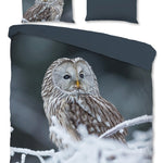 Good Morning dekbedovertrek Uil - Katoen