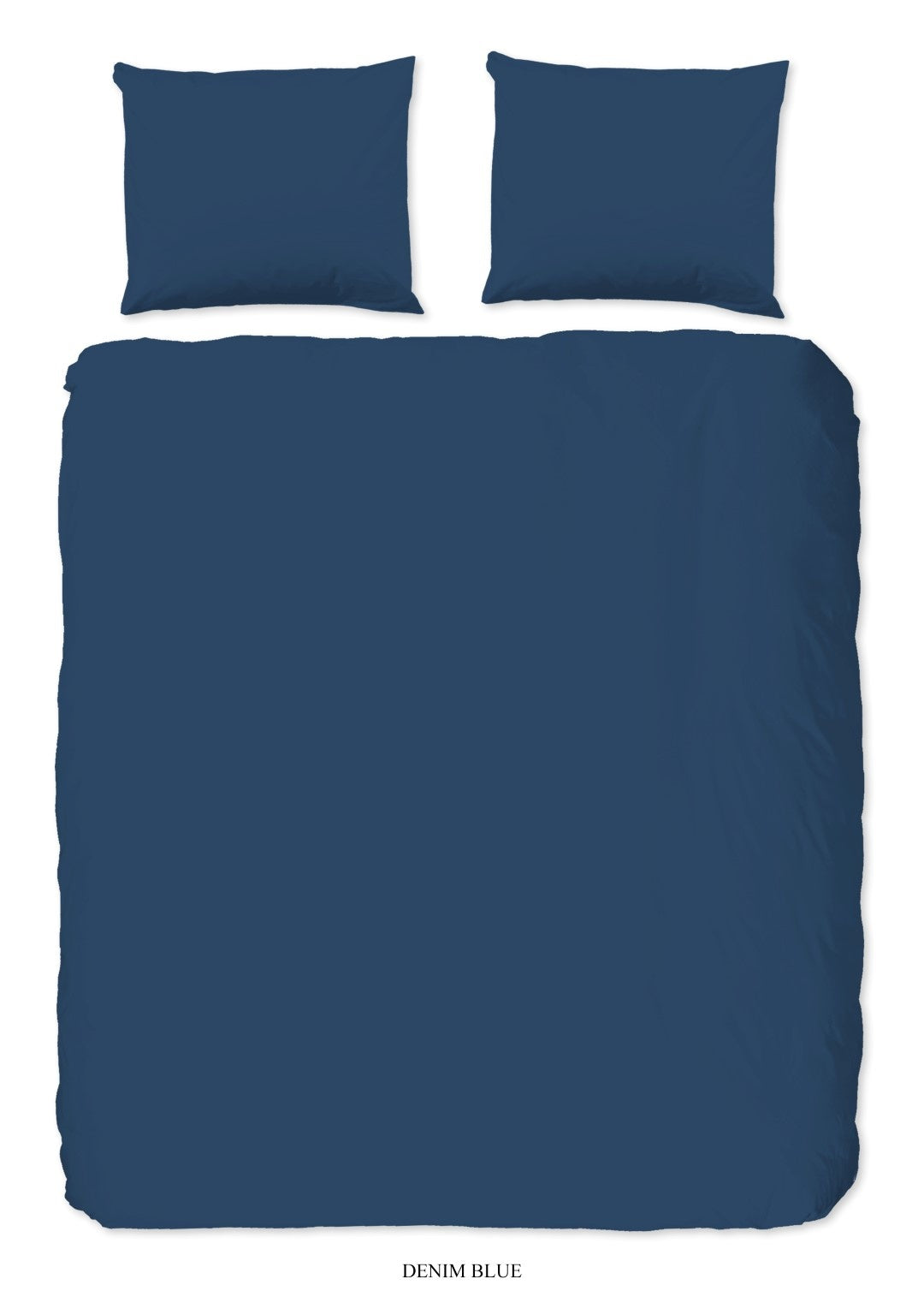 Good morning dekbedovertrek uni - denim blauw - Katoen