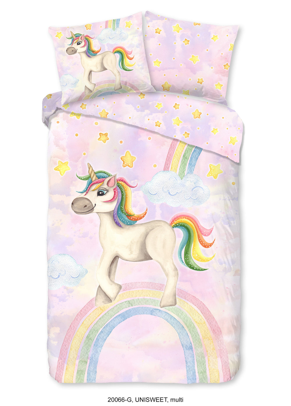 Good Morning kinderdekbedovertrek Unisweet - katoen - 1-persoons (140x220 + 60x70 cm)