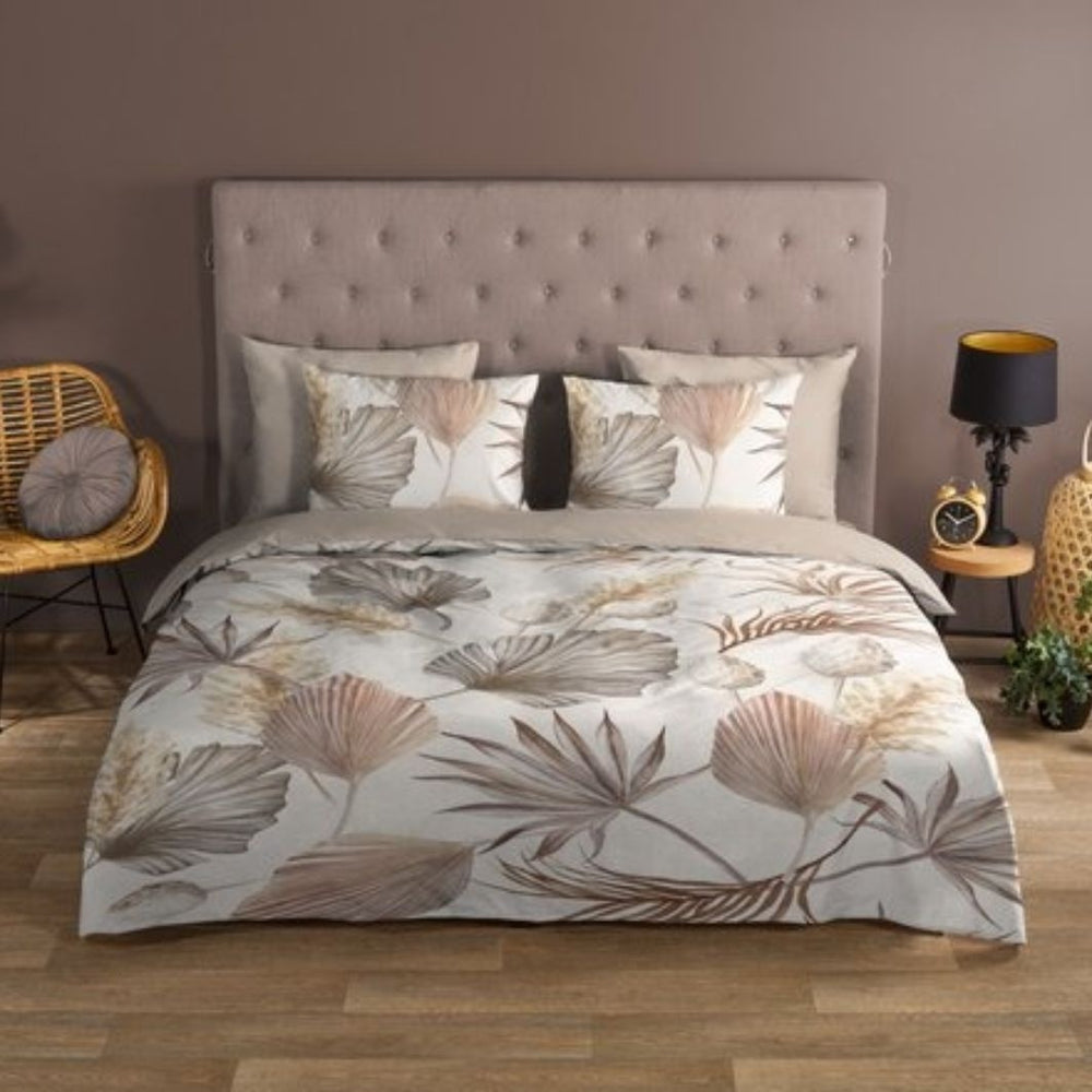 Good Morning dekbedovertrek Vince - zand - katoen