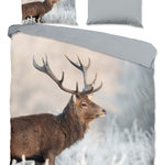 Good Morning dekbedovertrek Wess edelhert - Katoen