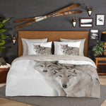 Flanel dekbedovertrek Wolf Fera