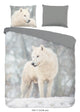 Good morning dekbedovertrek Wolf Julian - grijs - Flanel