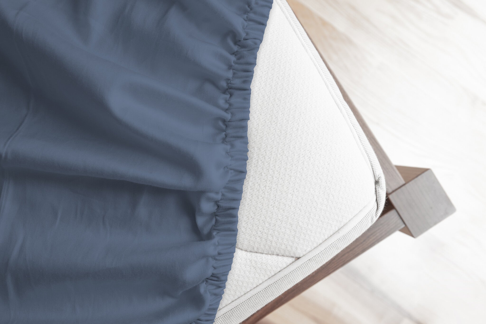 Good Morning hoeslaken - flanel - blauw