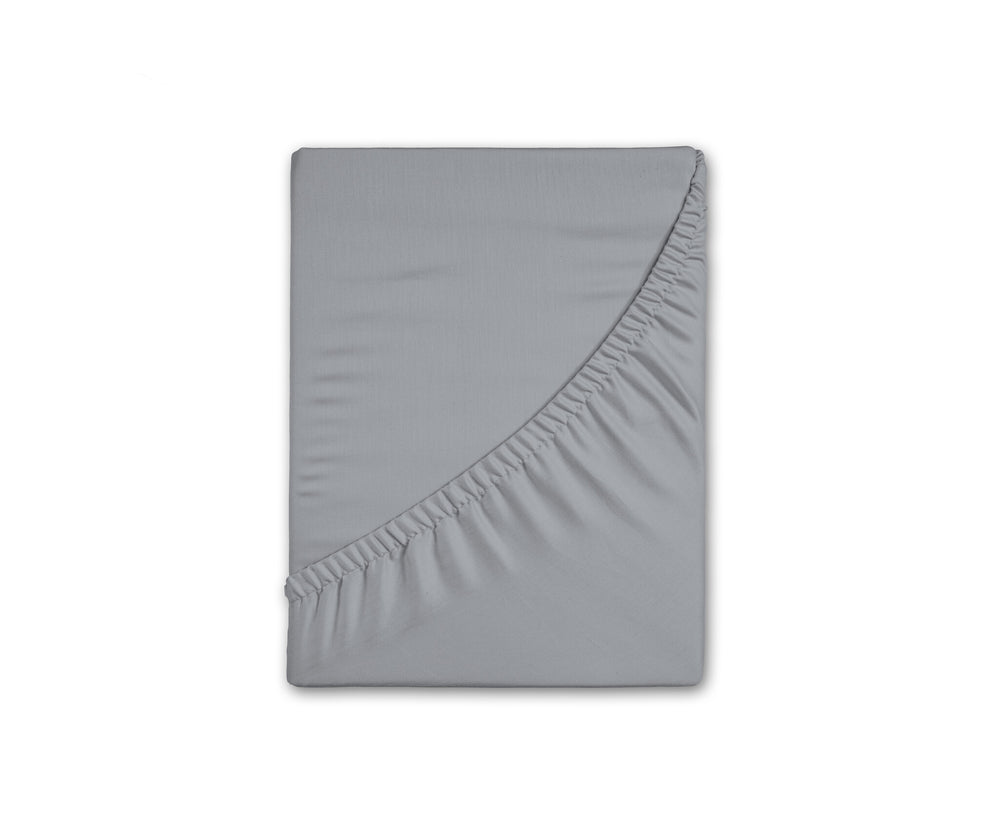 Hoeslaken - flanel - grijs