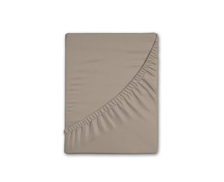 Hoeslaken - flanel - taupe