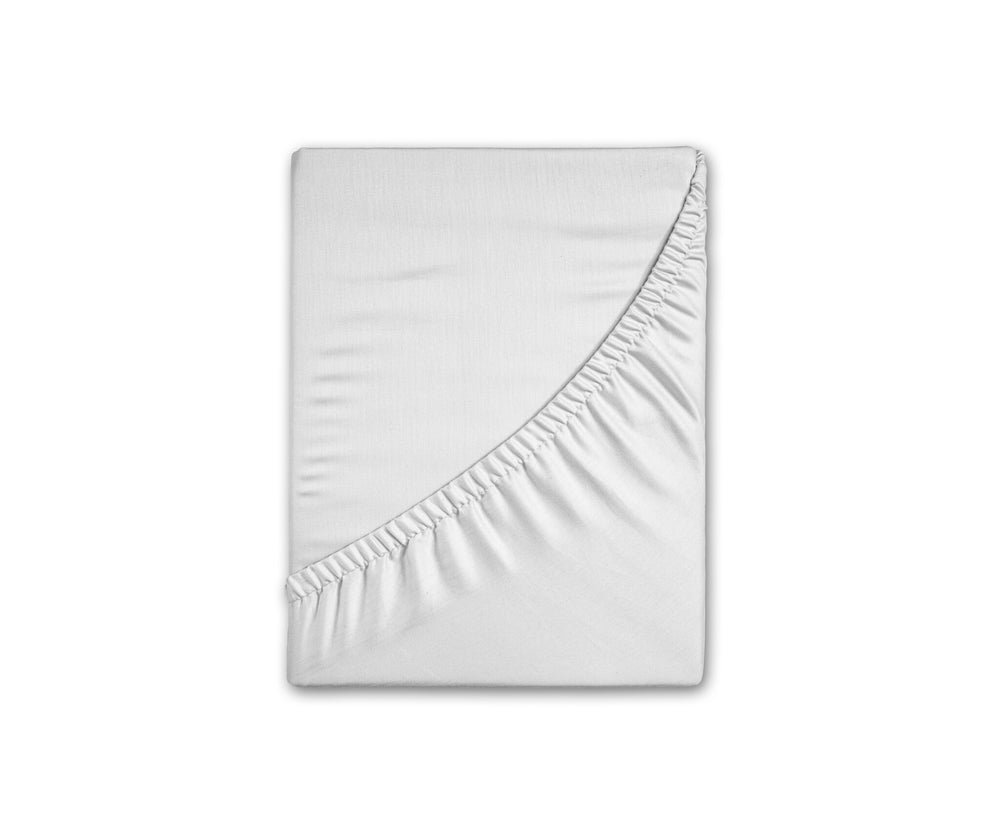 Flanel hoeslaken - wit